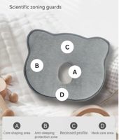 Almohadas Para Bebes Wholesale Memory Foam Baby Bed Berceau Head Support Adjustable Bear Shape Plush Baby Pillow for Sleeping