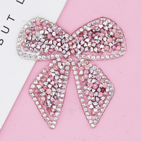 Écusson de strass avec bon cristaux au design personnalisé Applique de croix en cristal Lettre de fleur Arc Étoile Écusson de strass pour vêtements