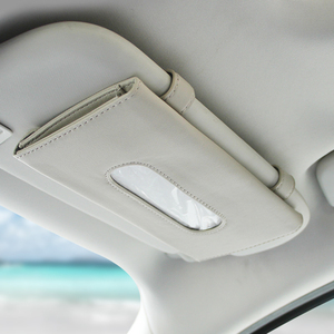 Caja de papel tisú de cuero de alta calidad, organizador de visera de coche, nuevo diseño - Product Image 5
