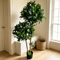 Arbre topiaire artificiel en laurier faux en pot, directement de l'usine, pour décorations d'événements, mariages, Noël, réveillons et fêtes