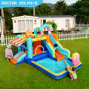 Manufacturers Outdoor Modern Inflatable Combo Bouncer Jumping Castle Bounce House And Water Slide With Blower Party For Kids