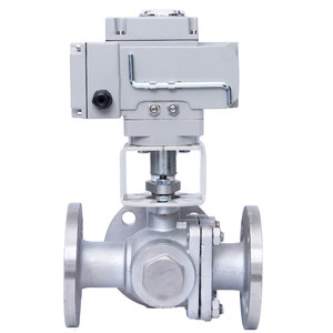 Q944/5F-16C/P Elektrische roestvrijstalen drijvende driewegflenskogelkraan DN15-DN125 - Product Image 3