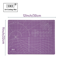 Tapis de découpe A4 auto-cicatrisant en PVC, antidérapant, multifonctionnel, avec marquage d'échelle, pour protéger le bureau lors de la découpe du papier