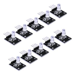 โมดูลไฟ LED RGB รุ่น KY-016, ช่องสัญญาณแคโทดทั่วไป 3 สี, สำหรับโครงการไฟส่องสว่าง Arduino และไมโครคอนโทรลเลอร์ DIY - Product Image 1