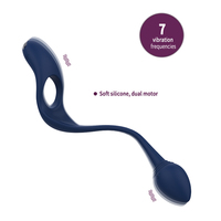 GINYA OEM Vibrations-Cockring für Männer, weicher Silikon-Prostata-Stimulator, wasserdichter Vibrations-Analplug, Sexspielzeug für Männer
