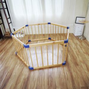 Corralito DE SEGURIDAD moderno y duradero respetuoso con el medio ambiente para niños pequeños, elegante Panel de <span class=keywords><strong>madera</strong></span>, <span class=keywords><strong>corral</strong></span> para bebés, área de juegos, cercas, uso en el dormitorio - Product Image 3