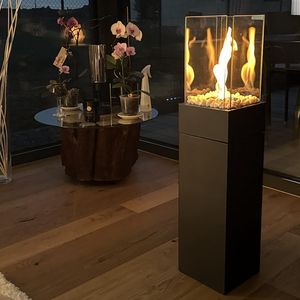 Chimenea moderna de bioetanol de acero inoxidable con llamas danzantes en espiral Uso independiente en interiores y exteriores Directo de fábrica - Product Image 4