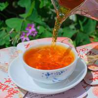 Ancient Tree Zwarte Thee met Lychee Fruitsmaak, Rijk aan Vitamine C, Antioxidanten, Ontgiftende en Lichaamsvormende Drank