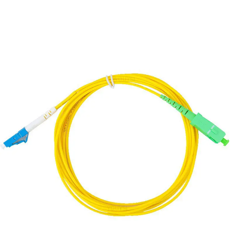 Monomodale Single core 3 m SC/APC-LC/UPC Telecom Broadcast cavo Jumper fibra ottica pigtail 2.0mm