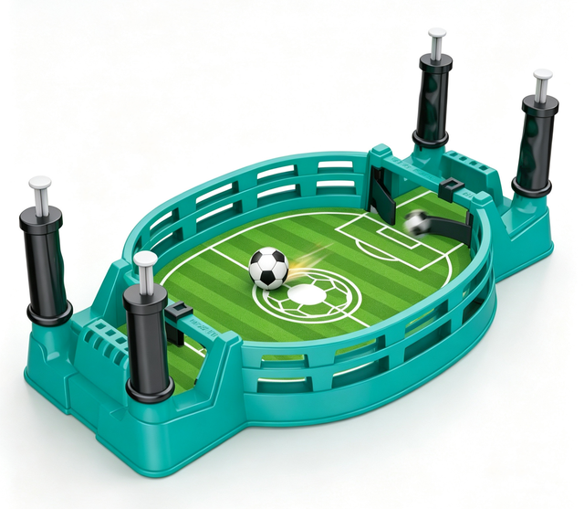 2 Player Tabletop Football Battle Game Interactive Soccer Board Game Portable Desktop Shooting Soccer Toy