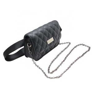 Custom Designer Fashion Women's Silver Chain <b>Small</b> Flap Crossbody <b>Bag</b> Shoulder Handbags High Quality Waist <b>Bag</b> - Product Image 2