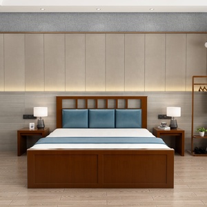 Projet d'hôtel Offre Spéciale moderne et luxueux 5 étoiles Ensembles de meubles de chambre à coucher au design classique lit en bois - Product Image 4