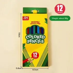 Bán Buôn Lục Giác Thanh 12/24/48/36 Màu Sắc Bằng Gỗ Đầy Màu Sắc Chì Bút Chì Cho Sinh Viên Và Trẻ Em Cho Vẽ Và Graffiti - Product Image 6