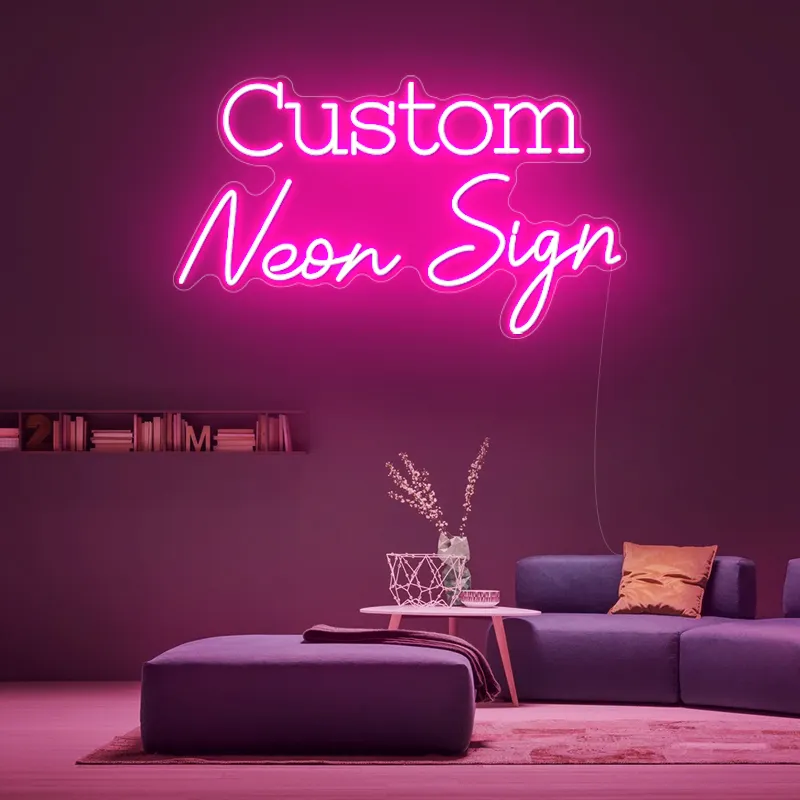 Fast Delivery Dropshipping Decoracion Acrylic Neon Light Sign Custom Logo Custom Led Neon Sign Drop Shipping For Party