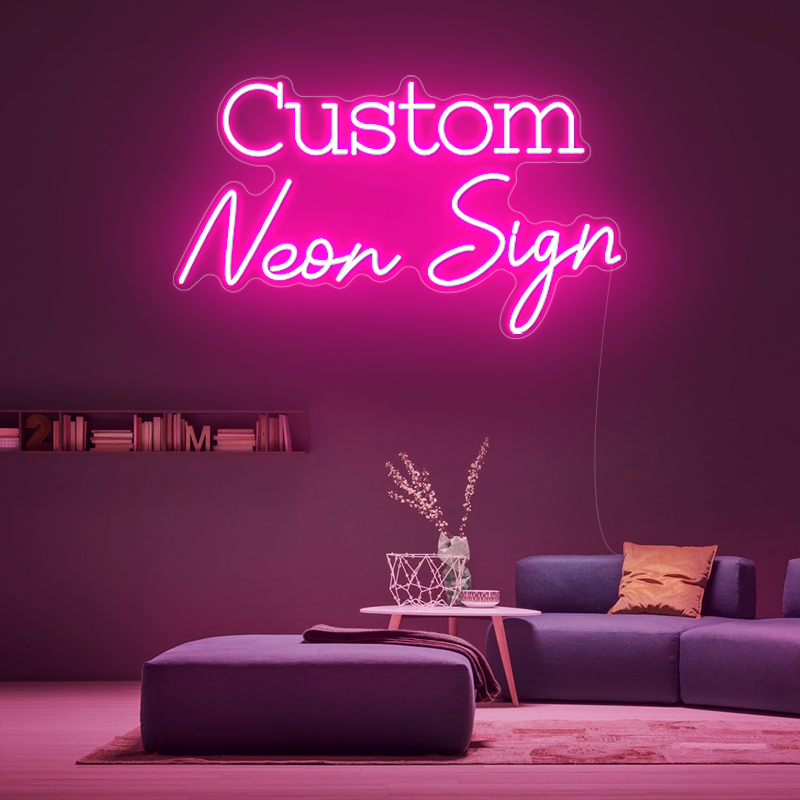 Sinal de luz de néon acrílico para decoração, entrega rápida, logotipo personalizado, led personalizado, dropshipping para festas, entrega rápida