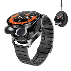 Smartwatch 2 in <span class=keywords><strong>1</strong></span> con auricolari TWS da <span class=keywords><strong>1</strong></span>.46 pollici BT chiamata cardiofrequenza Sleep Tracker assistente vocale riproduzione musica Smartwatch 2025 - Product Image 1