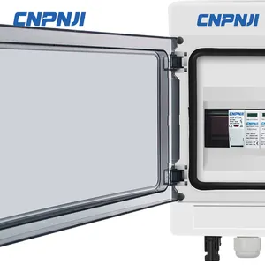 Caja combinadora de energía solar fotovoltaica de 2 cuerdas, 2 2 entradas y salidas con protección contra sobretensiones