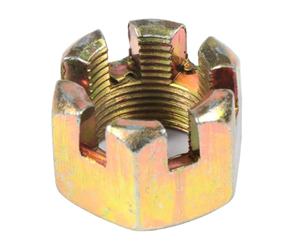 Tuerca almenada al por mayor, M14 <span class=keywords><strong>DIN</strong></span> <span class=keywords><strong>935</strong></span> / ISO 7035, Tuercas de Castillo ranuradas métricas, tuercas hexagonales de rosca de paso fino al por mayor - Product Image 1