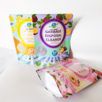 Sachets d'emballage personnalisés imprimés pour lessive liquide, refermables, en plastique, pour produits de lavage