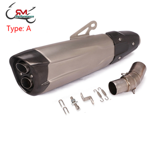 Kit d'échappement Slip-on pour moto, Tube de liaison central 51mm, silencieux d'échappement pour <span class=keywords><strong>BMW</strong></span> <span class=keywords><strong>R1250R</strong></span>/RS/RT/GS R1250GS ADV 2019 2020 - Product Image 3