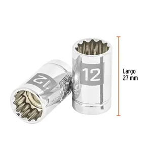 BOX 6 Douilles 12 mm, 12 points, entraînement 3/8 po, TRUPER - Product Image 2