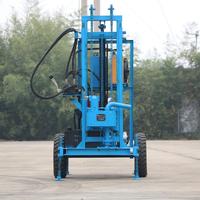 Machine de forage hydraulique pour roche dure, plateformes mobiles, petit prix, diesel, machine de forage d'eau domestique portable