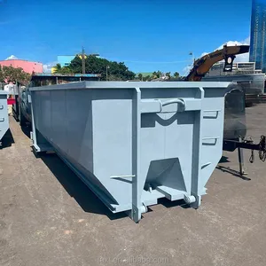 Barn Door Roll Off Bins For Construction Waste Scrap Metal Hook Lift Dumpster For Recycling Solid Waste For Food Shops