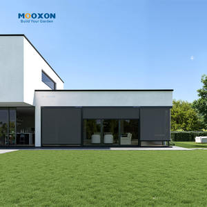 Persiana Enrollable Motorizada Solar con Cremallera <span class=keywords><strong>para</strong></span> Exteriores, <span class=keywords><strong>para</strong></span> Pérgola, Cafetería, <span class=keywords><strong>Terraza</strong></span>, Protección Solar y Antimosquitos - Product Image 6