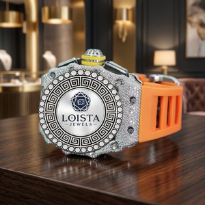 Montre de luxe en quartz et moissanite de qualité supérieure, bracelet 20 mm, verre saphir, design glacé pour hommes et femmes, prix export LOISTA - Product Image 1