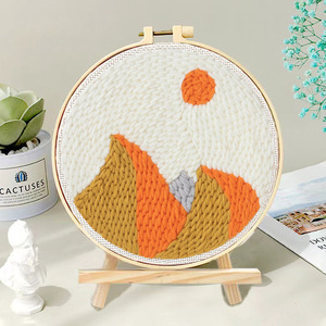 Kit <span class=keywords><strong>de</strong></span> bordado <span class=keywords><strong>de</strong></span> aguja con hilo para principiantes, bordado fácil, costura <span class=keywords><strong>de</strong></span> lana, trabajo, decoración del hogar, bordado personalizado - Product Image 5