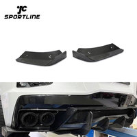 Pour Chevrolet Corvette Stingray C8, séparateur de pare-chocs arrière en carbone véritable, canards, ailerons, 2020 2021