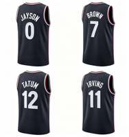 Produsen Grosir Jersey Basket Amerika Sublimasi Pendek 100% Poliester