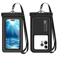 Pochette de téléphone flottante gonflable étanche en PVC avec écran tactile, étui airbag pour photographie sous-marine, sacs transparents pour téléphone portable