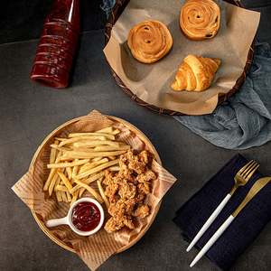 Papel para Envolver Alimentos, Diseño de Periódico, para Sándwiches, Hamburguesas, Papas Fritas, Mantel Individual, Papel Encerado, Papel para Envolver Alimentos Fritos - Product Image 5