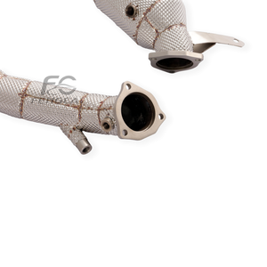 Colector de Escape de Alto Flujo para Audi <span class=keywords><strong>A4</strong></span> A6 A7 Q5 2.0T B9.5 <span class=keywords><strong>2022</strong></span>+, Tubos de Escape, Tubo Frontal con Protector Térmico, Mejora de Potencia - Product Image 3