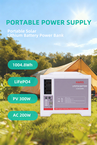 สถานีไฟฟ้าพกพาสำรองฉุกเฉินแบบออฟกริด 300W 1000Wh แบตเตอรี่ LiFePO4 คลื่นไซน์บริสุทธิ์ - Product Image 4