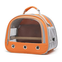 Sac à dos de transport transparent multi-ventilations pour animaux de compagnie, avec double sangle d'épaule, respirant, pour chats, chiens et oiseaux