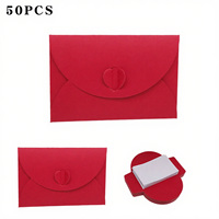 Amour bouton perle rouge papier enveloppe épaissie carte postale enveloppe romantique amour lettre Invitation enveloppe d'affaires