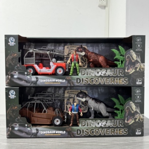 Juguete de <span class=keywords><strong>Dinosaurio</strong></span> Realista HTL con Sonidos Rugientes y Articulaciones Móviles, Set de Descubrimiento de Dinosaurios con Camión y Figura para Niños - Product Image 5