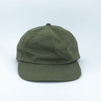 Chapeau Snapback 5 panneaux en coton non structuré en vrac, blanc et élégant Casquette de baseball de ski avec logo personnalisé