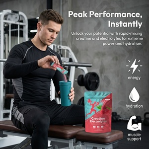 Poudre d'<span class=keywords><strong>électrolyte</strong></span>s naturels JBY OEM pour l'hydratation, sans sucre, avec potassium, sodium, magnésium et créatine, en sachets. - Product Image 2