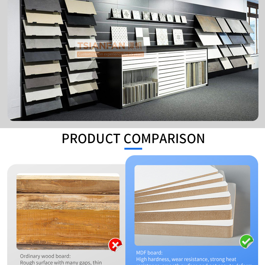 Customizable sample technology wall burning stone granite natural stone mosaic multi-function combined stone display rack