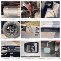 Pick-up électrique 4x4 LHD 4 portes 4 places Moteur AC 4000W Pneu 195/70R14 Écran tactile 12 pouces Vente en gros SKD CKD