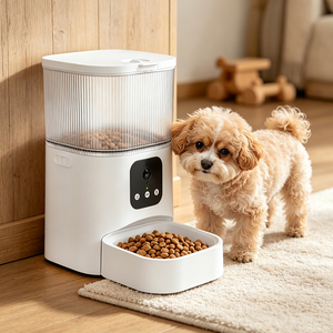 Pet <b>Smart</b> Feeder Alimentador Automático Pet Feeder With <b>Camera</b> Automatic Pet Feeder <b>Wifi</b> Stable Operation Design - Product Image 1