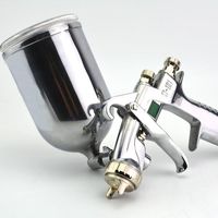 Nouveau pistolet de pulvérisation HVLP CY W101 Mini avec buse de 1,0 mm/1,3 mm/1,5 mm/1,8 mm, pot en acier inoxydable de 400 cc, outil de peinture automobile