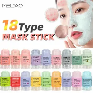 Private Label Wholesale Clay Mud Facemask Skincare Facial Musk Matcha Face Body Mask Purifying Cleansing Green Tea Mask Stick