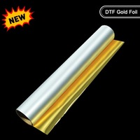 Papier de transfert de chaleur DTF Gold Foil 100m du fabricant chinois pour vêtements