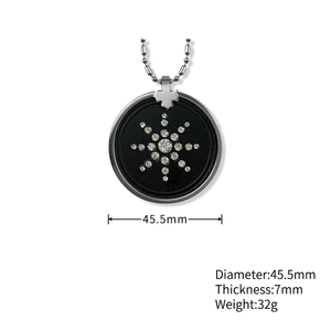 Colgante de Energía Cuántica de Piedra Volcánica Ecamaz, 2000 Iones, Bio Glass, Color Diamante, Collar con Caja y Logotipo OEM, Directo de Fábrica - Product Image 5