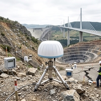 Terminal de surveillance GNSS prêt pour l'intégration solaire Clouds - OEM, RTK 20 km, Post-traitement statique 100 km, Sauvegarde 4G/LoRa pour une couverture de grande surface