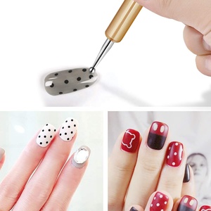 Yihuale-Herramientas de punteo de doble punta, 5 uds., Diseño Artesanal, Nail Art, mango de madera de 2 vías, pluma punteadora, 2022 - Product Image 5